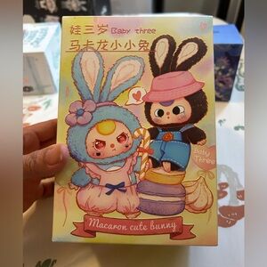 Baby Three Plush Macaron Cute Bunny Pendant Blind Box